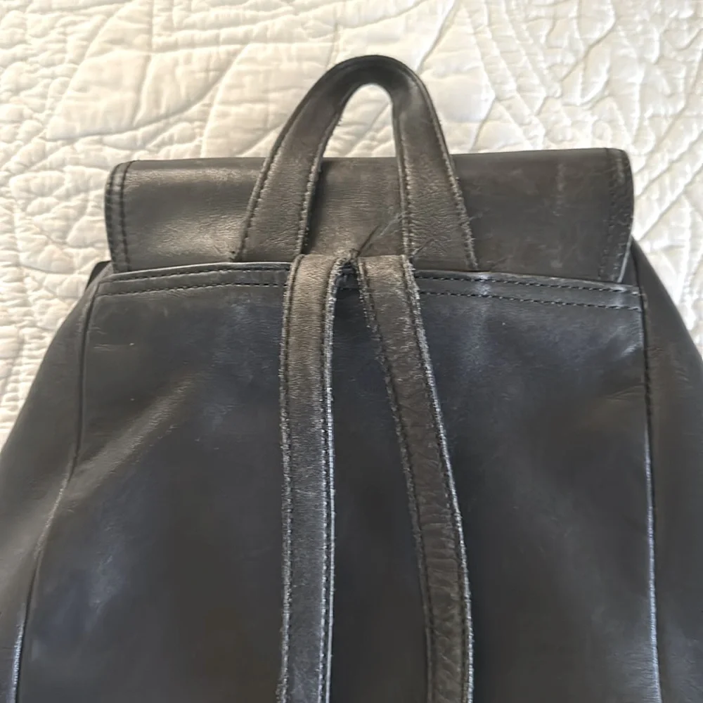 COACH Vintage 90’s Y2K Hampton Legacy Backpack Black - Picture 6 of 11